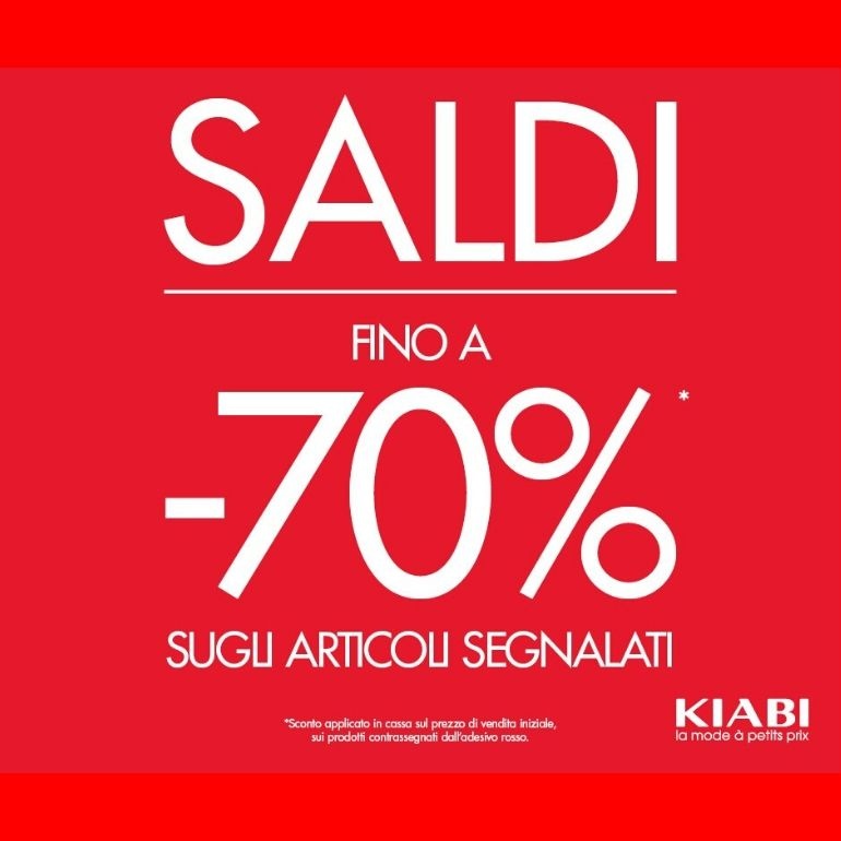 Saldi fino al -70%